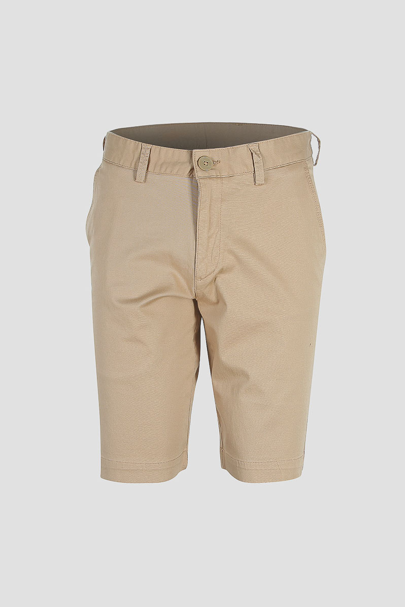 Quần short khaki nam Novelty màu vàng kem NSKMMTMCSR1809540