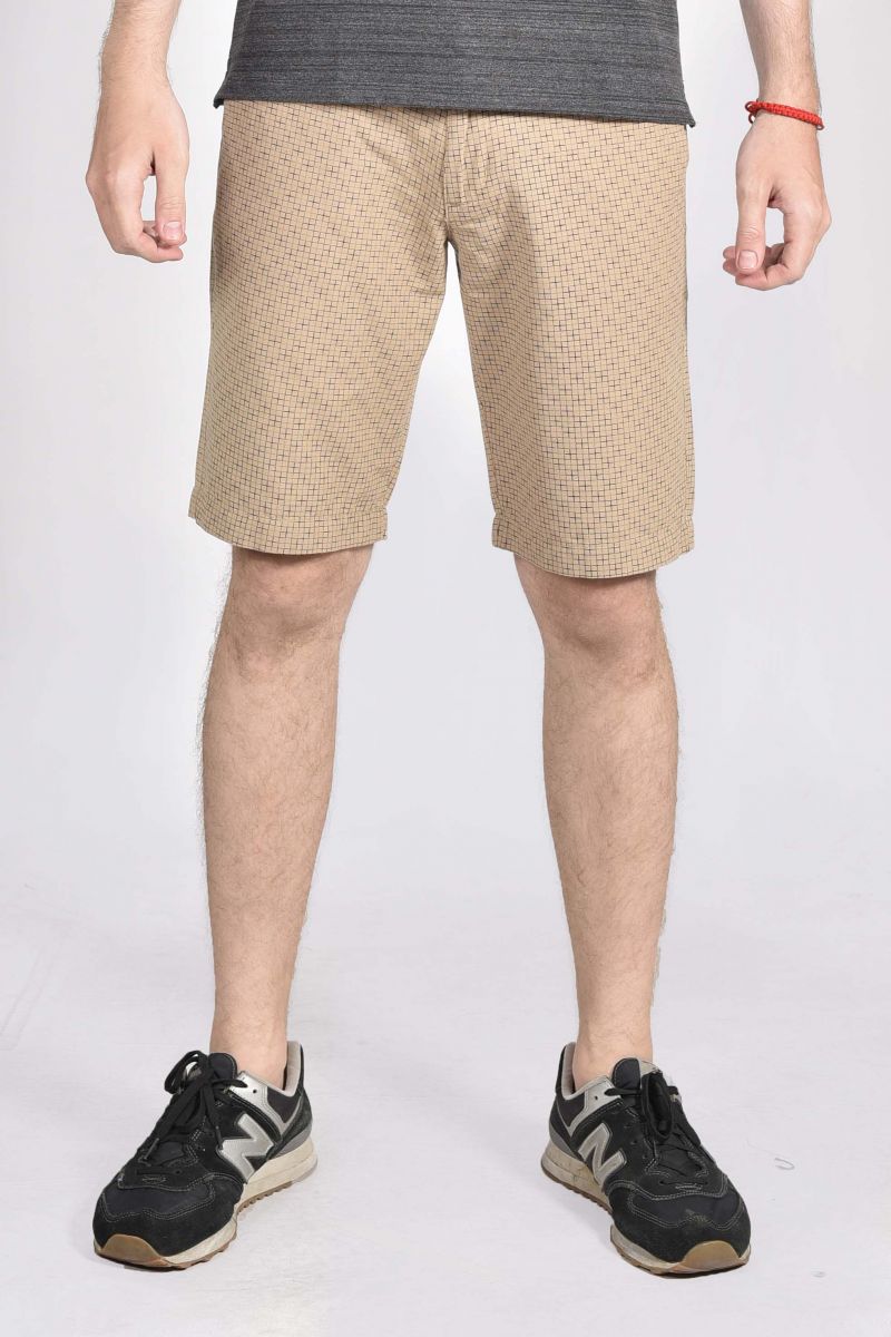 Quần Short khaki nam Novelty vàng kem họa tiết NSKMCNNCTR1811770