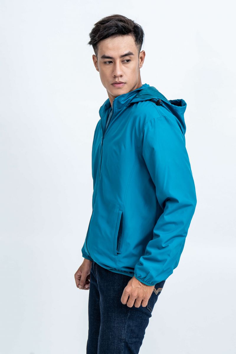 Áo Jacket nam Novelty 02 Lớp màu xanh ve chai NJKMMDMPLR1806392