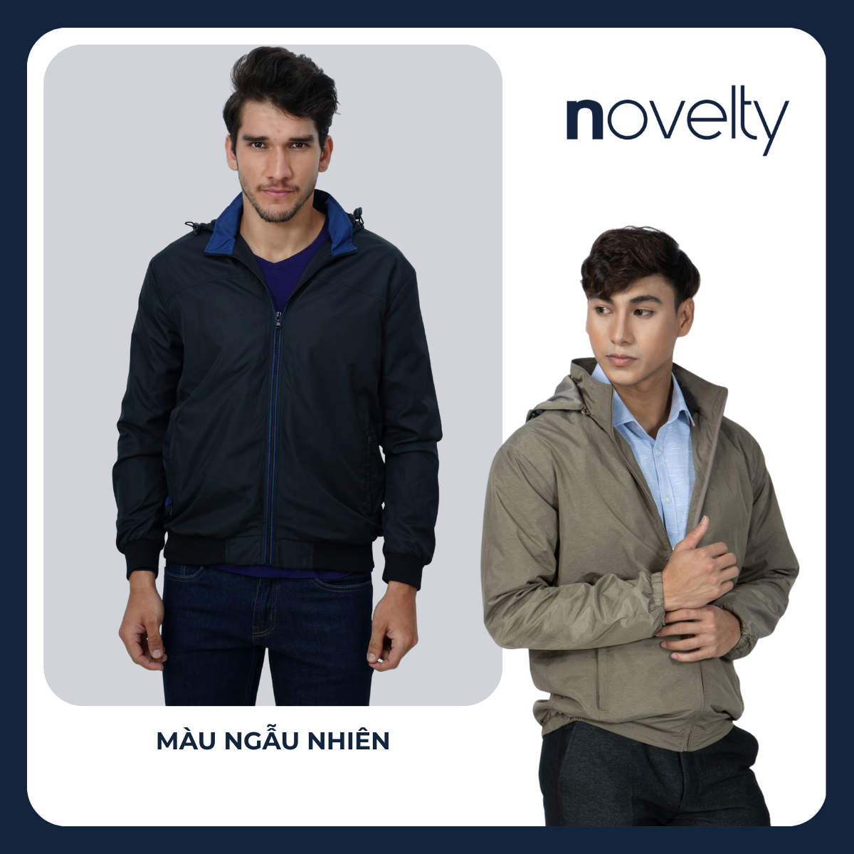 COMBO 02 ÁO KHOÁC NAM CÓ NÓN NOVELTY – REGULAR FIT