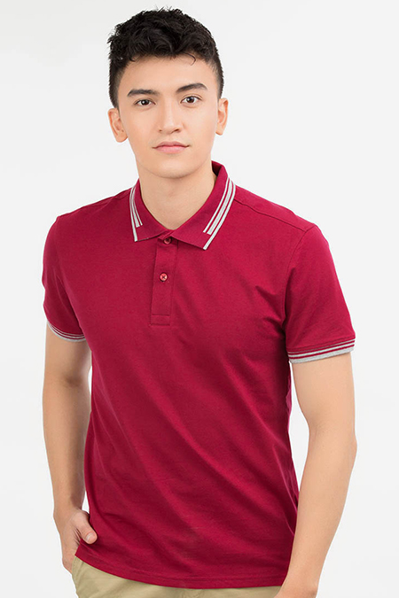 Áo Polo nam Novelty Regular fit màu đỏ NATMMTMCSR180019N