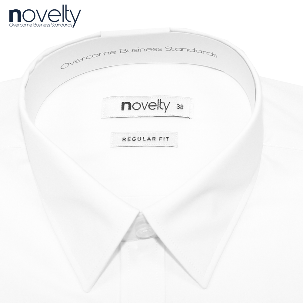 Áo sơ mi trắng dài tay Novelty Regular fit NSMMMWMTCR220634D