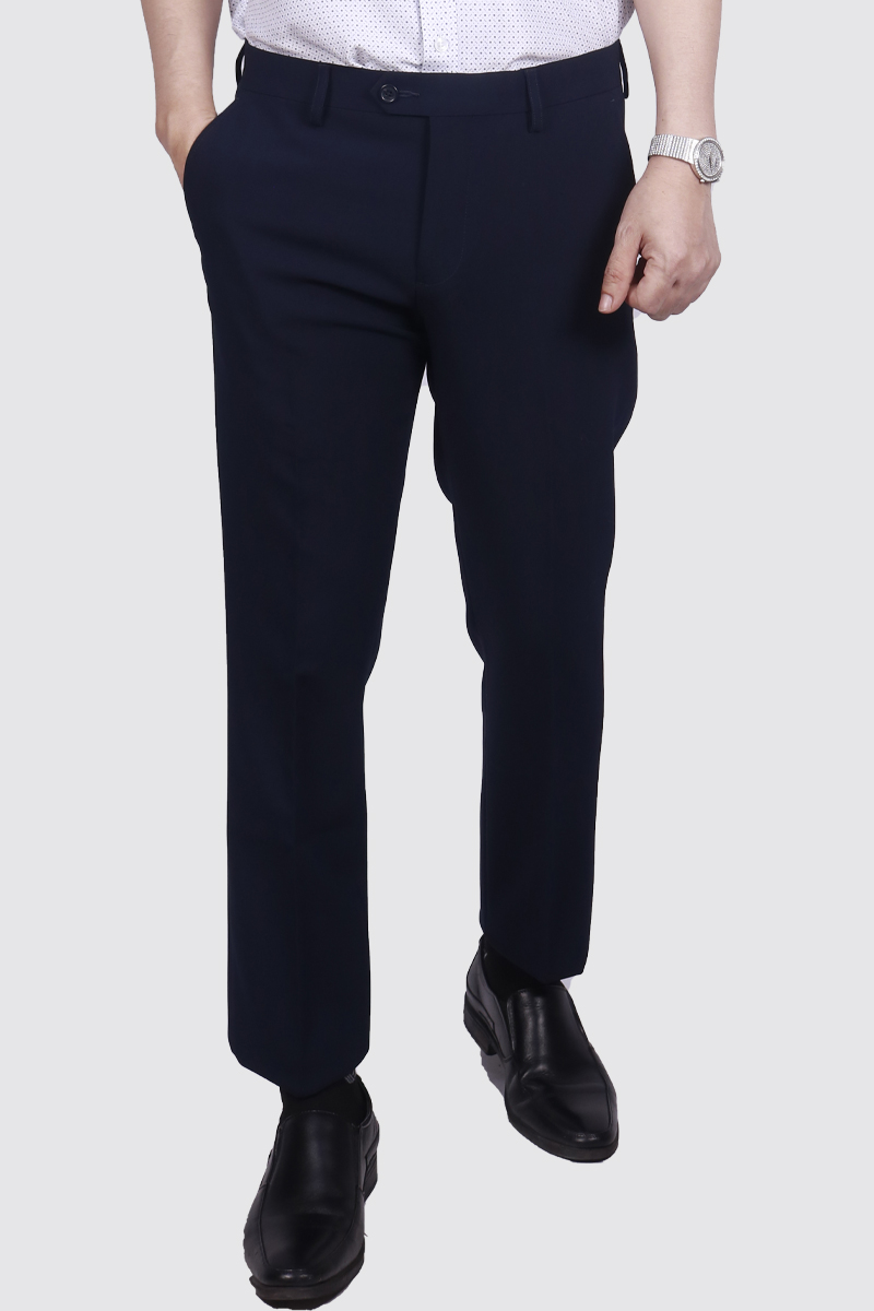 Quần tây nam 0Ply Slimfit màu xanh navy NQTMMDMT3F2301290