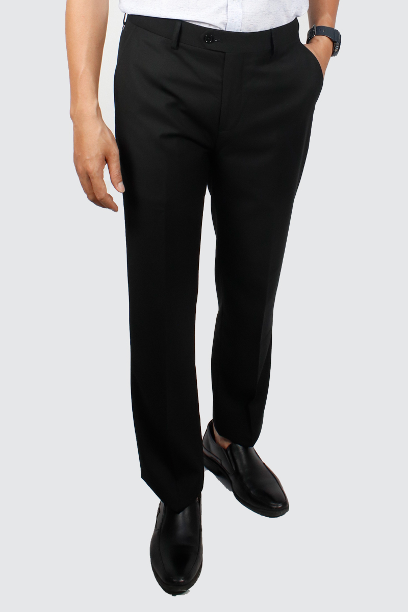 Quần tây nam 0Ply Novelty Slim fit màu đen NQTMMDMPRF2302460