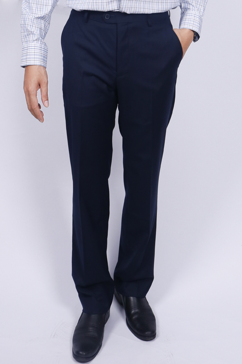 Quần tây nam Novelty Classic 0Ply xanh đen NQTMMDMPRC2308240