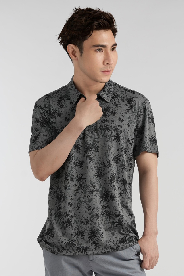 Áo Polo Thể thao Nam Novelty Regular fit họa tiết Hoa văn NATMINMPSR240162N