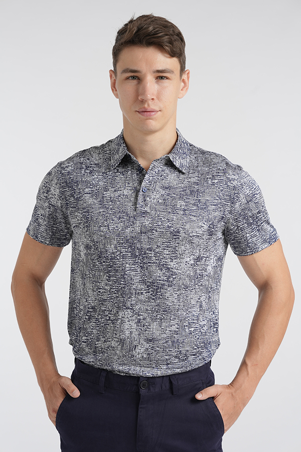 Áo Polo Thể thao Nam Novelty Regular fit họa tiết Hoa văn NATMINMPSR240163N