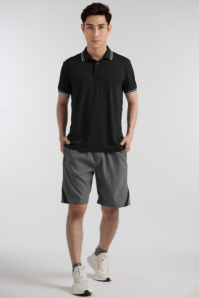 Quần short Thể thao Nam Novelty Regular fit màu xám NSHMMDMPSR240054N