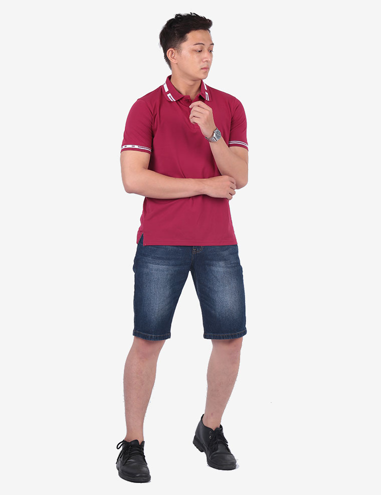 Quần jean short nam Novelty Slim Straight wash ống màu xanh đen NSJMMTNCSI1701100