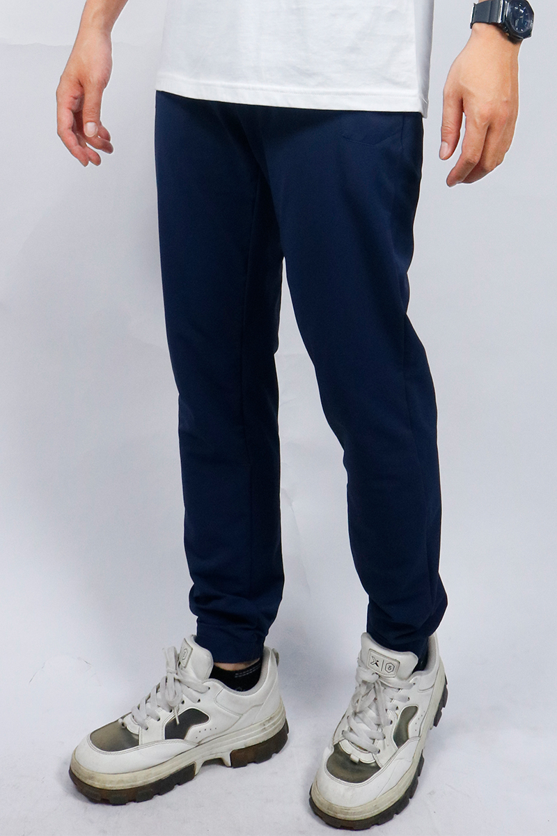 Quần jogger nam Novelty Regular fit xanh navy NQGMMDMPSR220711Q