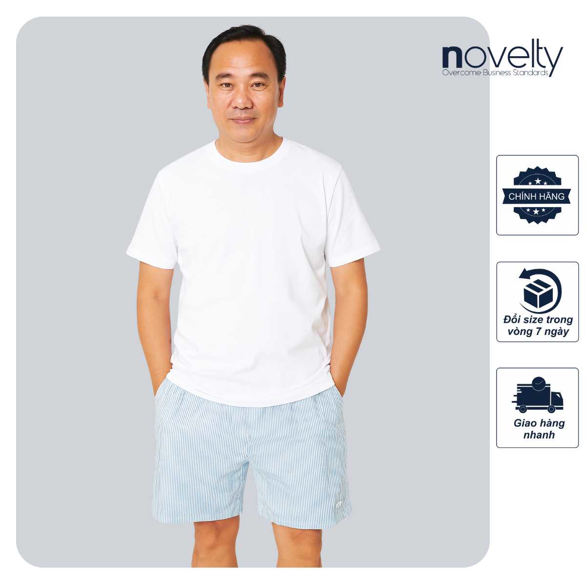 [HÈ NÓNG- DEAL MÁT] COMBO ÁO THUN COTTON CỔ TRÒN & QUẦN ĐÙI NOVELTY