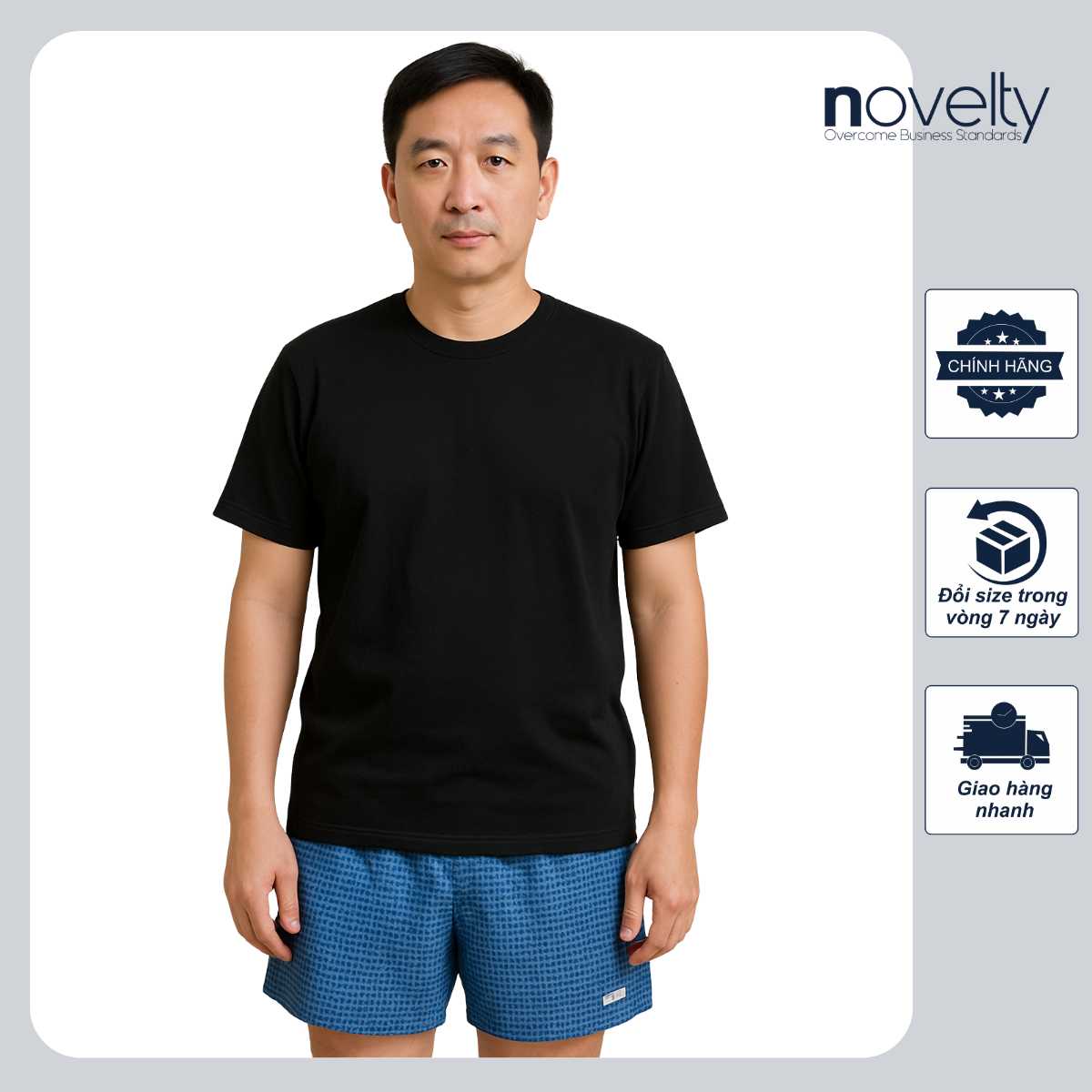 [HÈ NÓNG- DEAL MÁT] COMBO ÁO THUN COTTON CỔ TRÒN & QUẦN ĐÙI NOVELTY