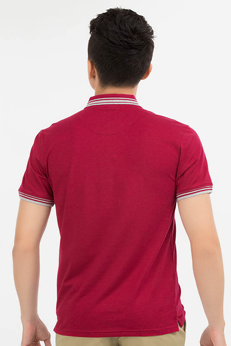 Áo Polo nam Novelty Regular fit màu đỏ NATMMTMCSR180019N