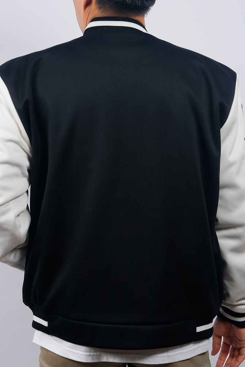 Jacket nam 2 lớp nỉ Novelty Casual đen NJKMMDMPLB2307022