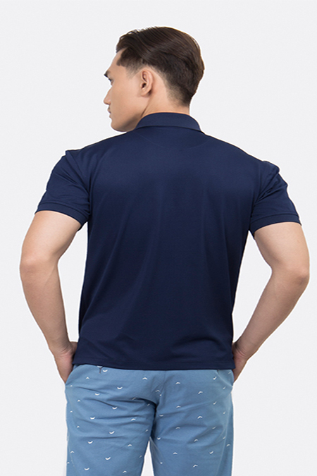 Áo Polo nam Novelty Regular fit màu xanh navy NATMMDMPSR200013N