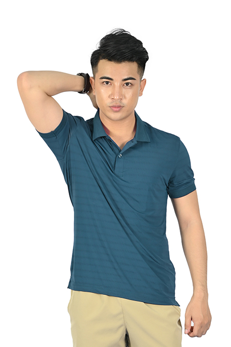 Áo Polo nam Novelty Regular Regular fit màu xanh NATMMDMPSR210057N