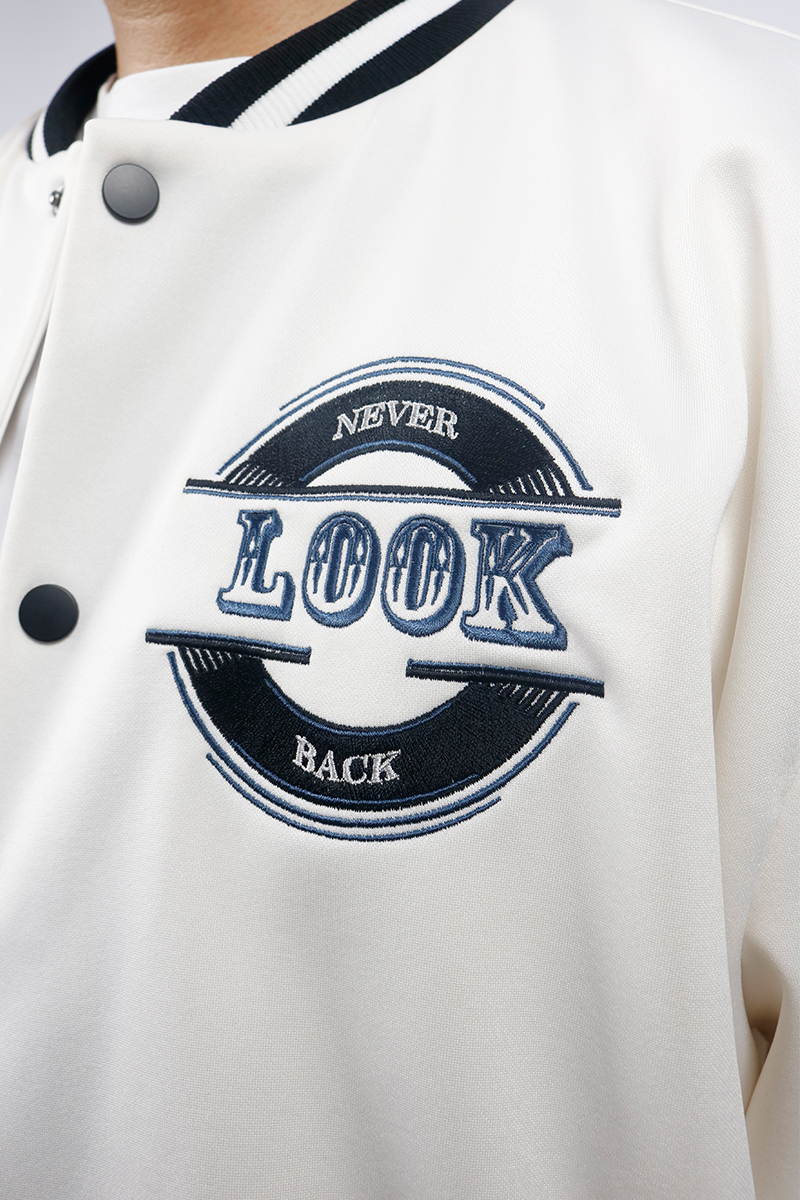 Jacket nam 2 lớp nỉ Novelty Casual Trắng NJKMMNMPLB2308272