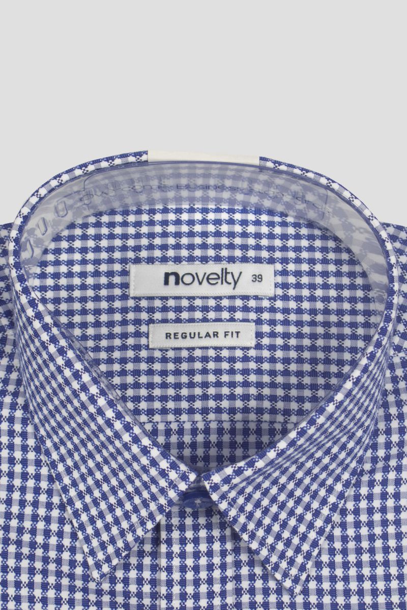 Áo sơ mi Nam dài tay Novelty caro nhỏ NSMMCNMTCR230423D