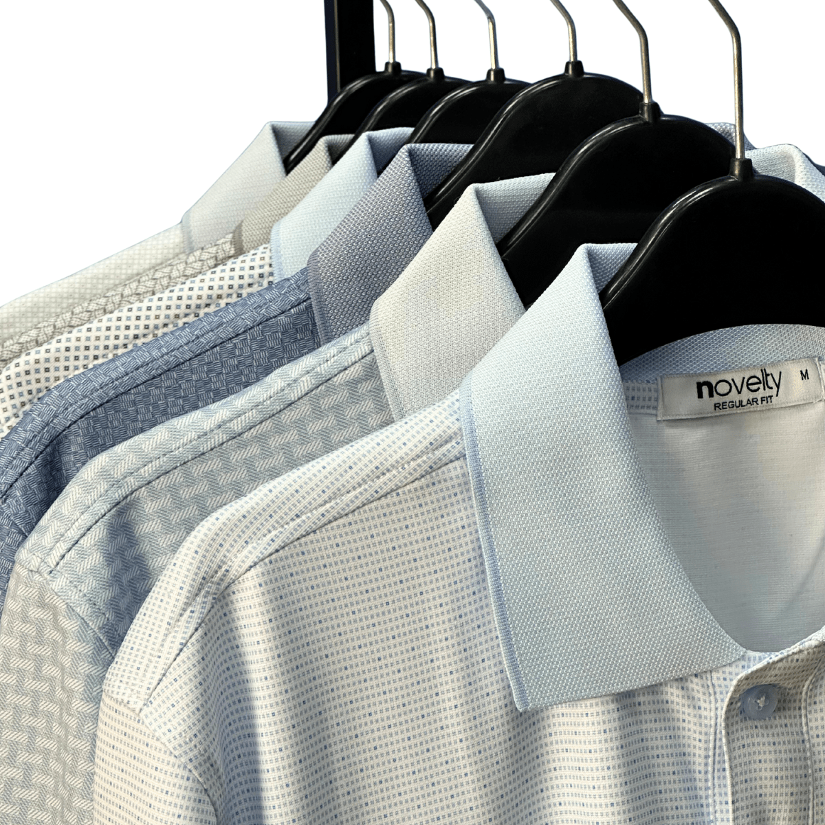 ÁO POLO NAM NOVELTY REGULAR FIT MODAL CÓ TÚI HOA VĂN XANH RÊU NATMINMT3R250430N