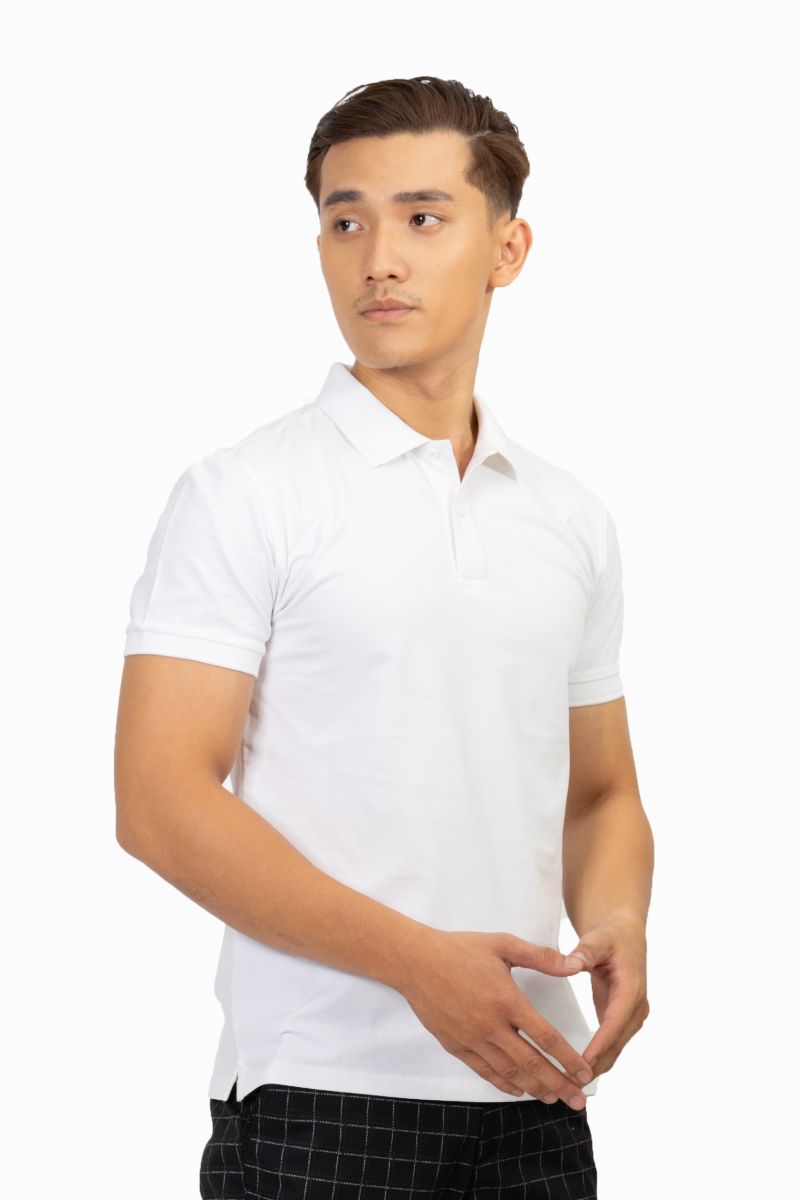 Áo Polo nam Novelty Regular fit màu trắng NATMMWMCSR191158N Áo Polo nam Novelty Regular fit màu trắng NATMMWMCSR191158N