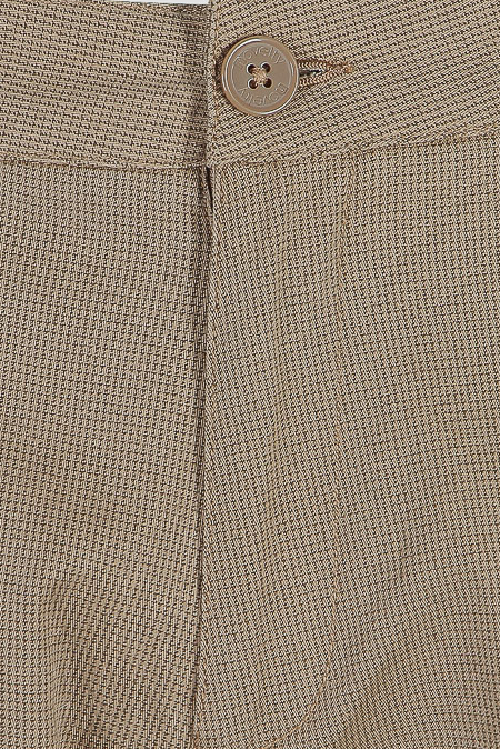 Quần short khaki nam Novelty màu nâu họa tiết caro NSKMHCMCSR1811980