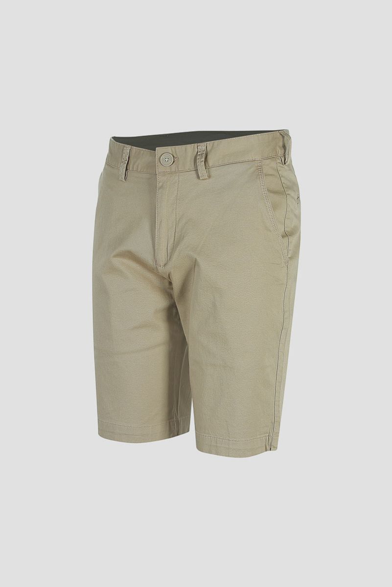 Quần short khaki nam Novelty màu xám kem NSKMMTMCSR1809560