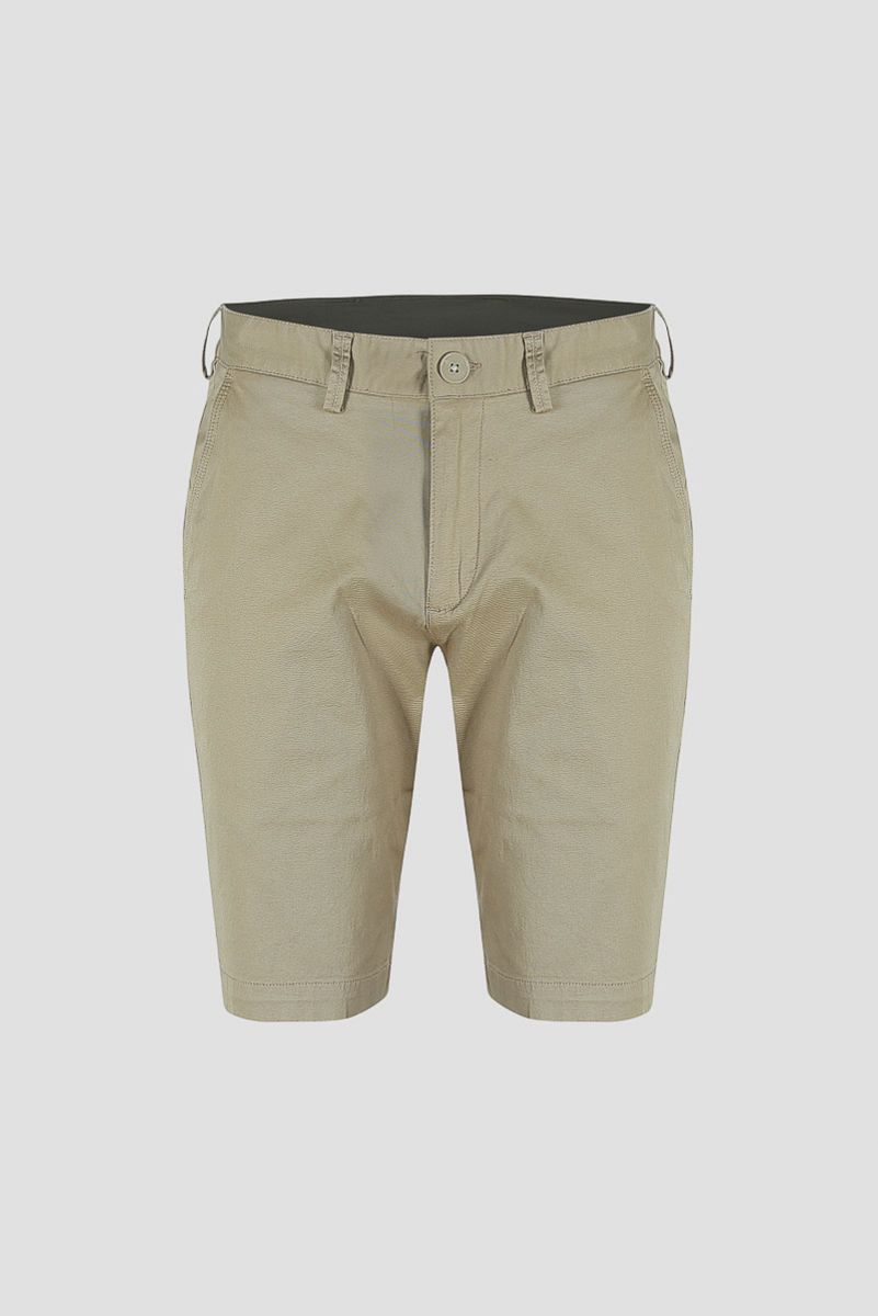 Quần short khaki nam Novelty màu xám kem NSKMMTMCSR1809560