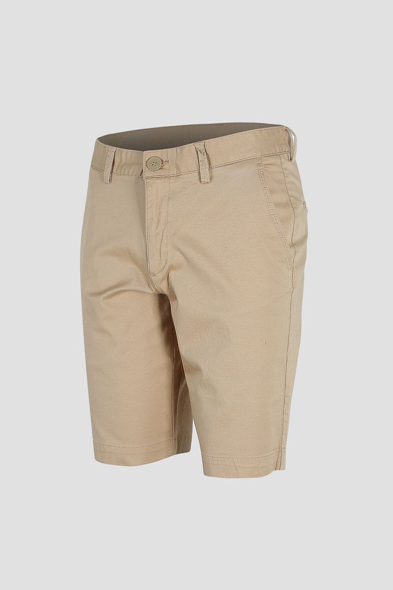 Quần short khaki nam Novelty màu vàng kem NSKMMTMCSR1809540