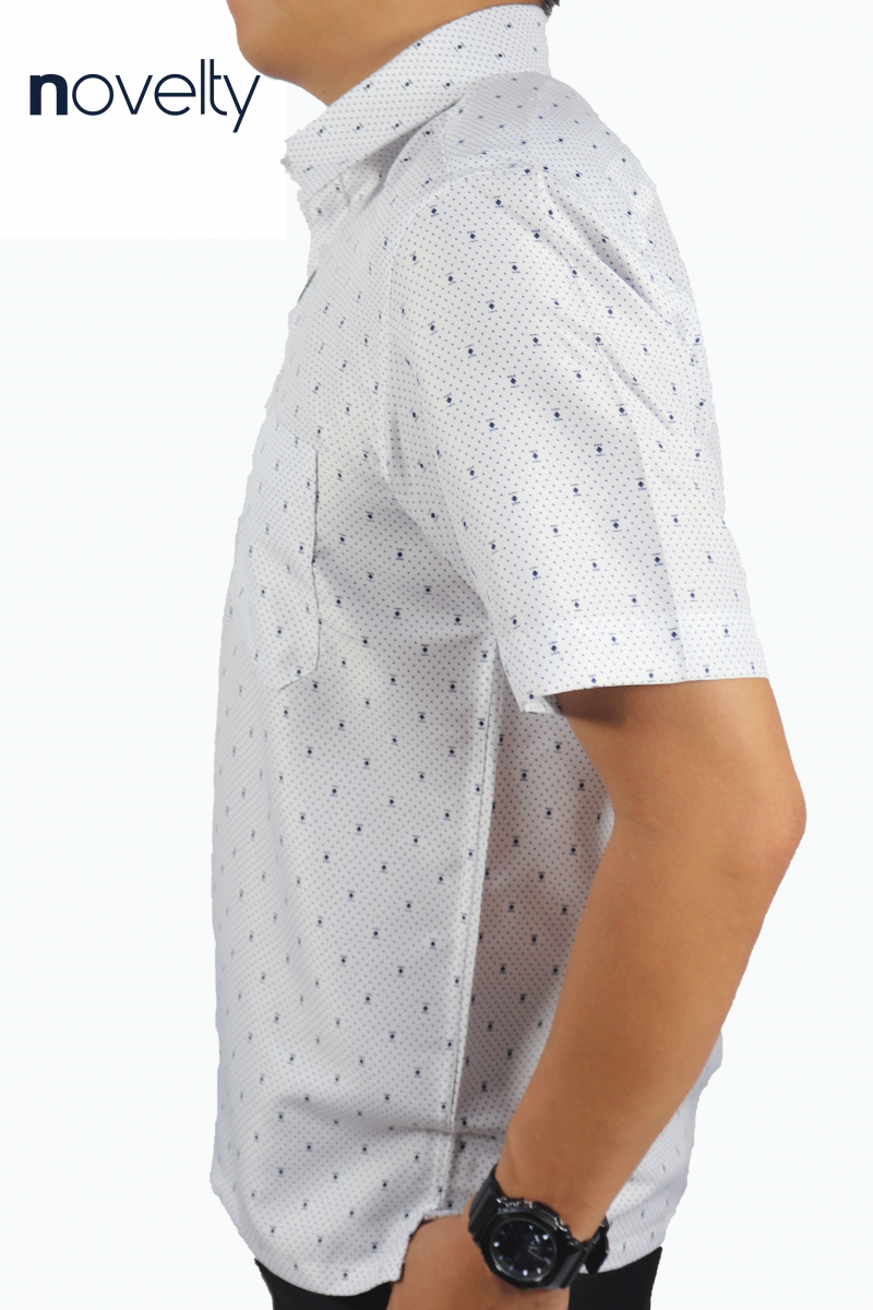 Áo sơ mi Nam ngắn tay Novelty Casual họa tiết hoa văn NSMMINMSPB240038N