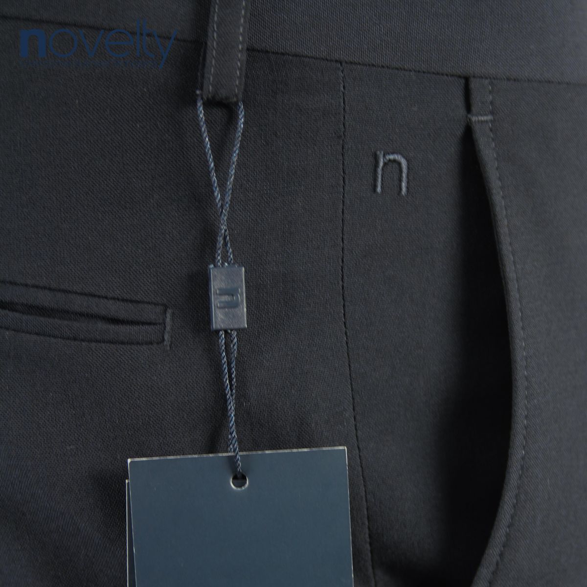 Quần tây nam 0Ply Novelty dáng Slim fit màu Xanh Navy NQTMMDNTRF2202950