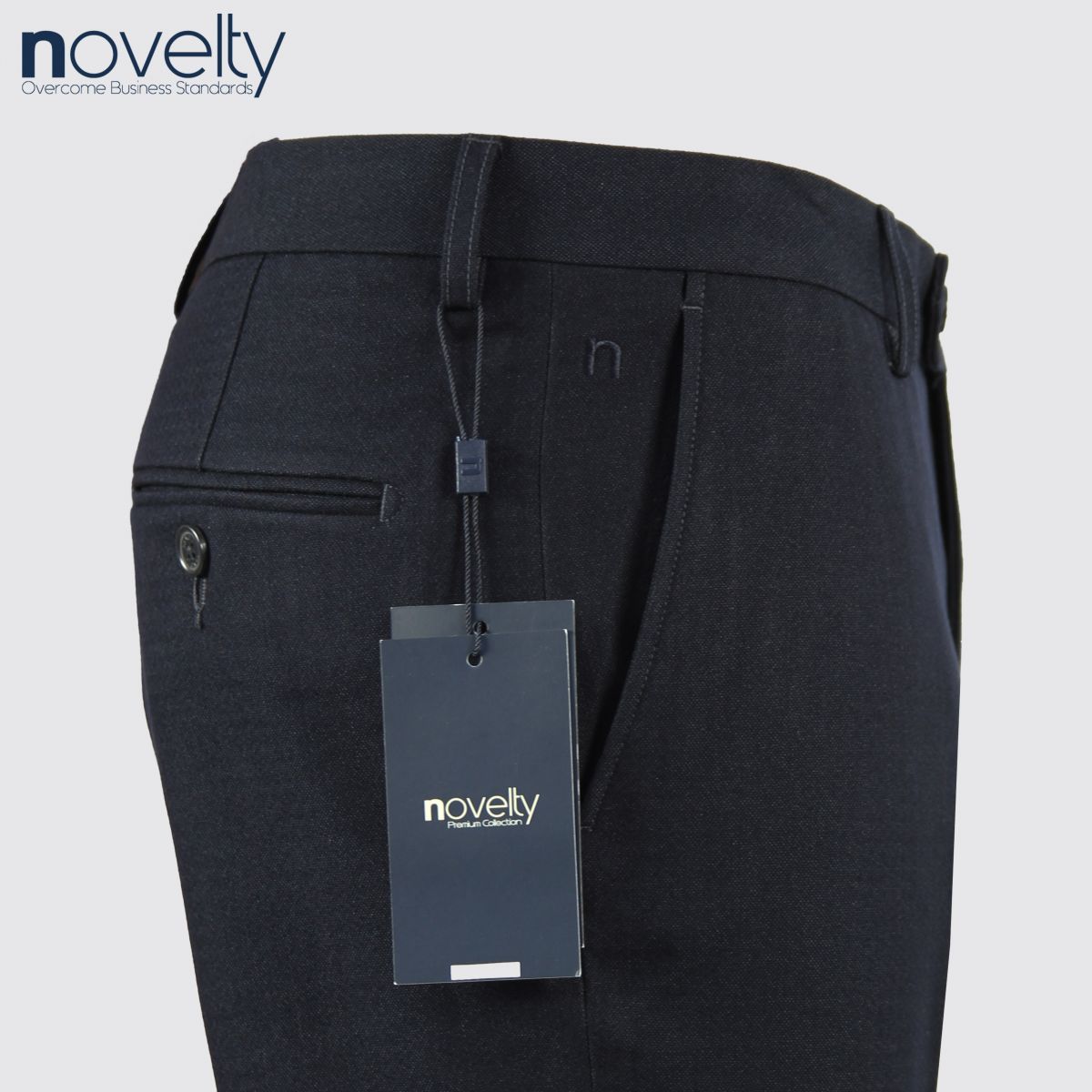 Quần tây nam 1ply Novelty Classic màu đen NQTMMDNPRC2204741