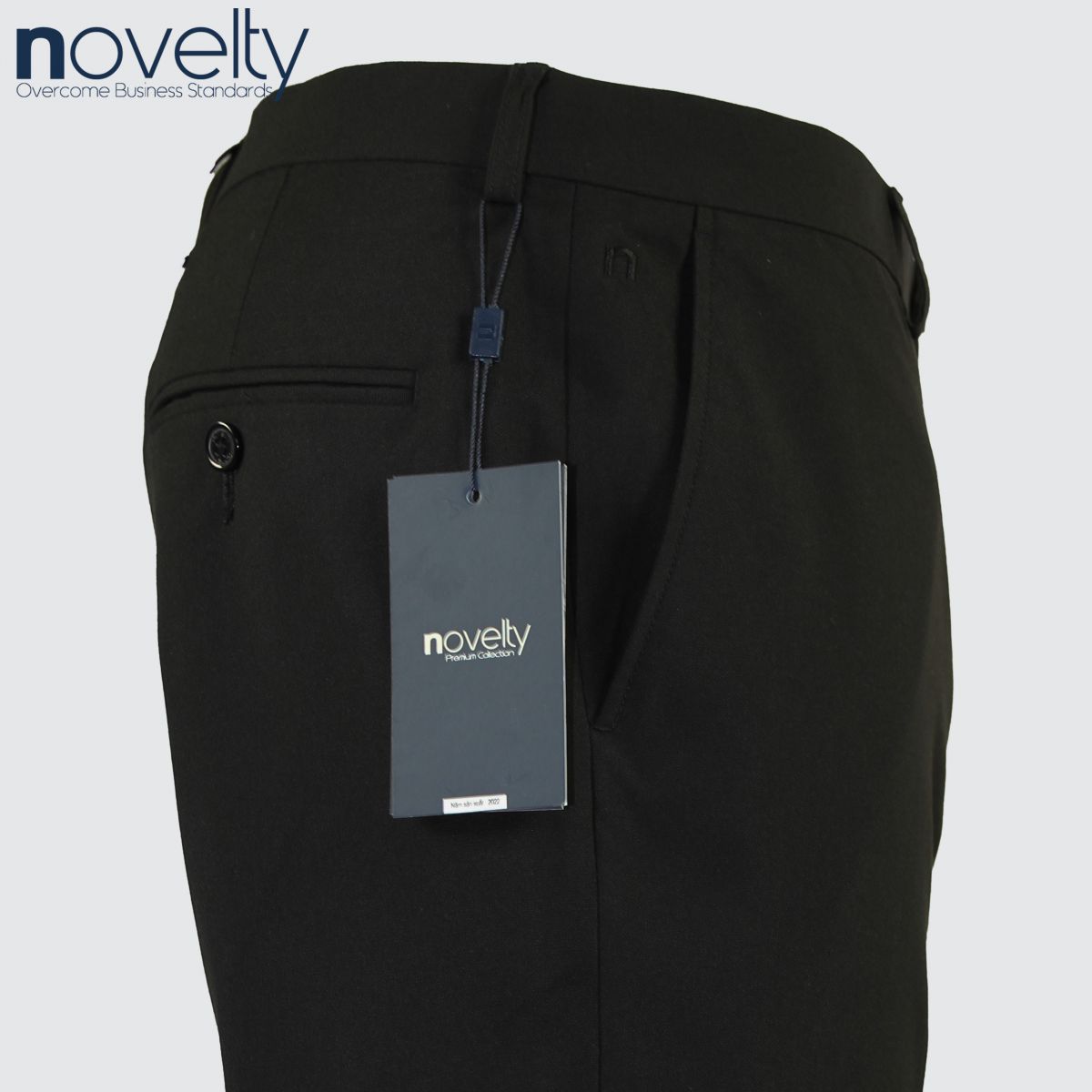 Quần tây nam 0Ply Novelty dáng Regular fit màu đen NQTMMDNTRR2202900