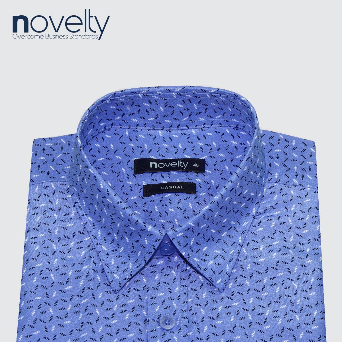 Áo sơ mi nam ngắn tay Novelty hoa văn Casual 220277N