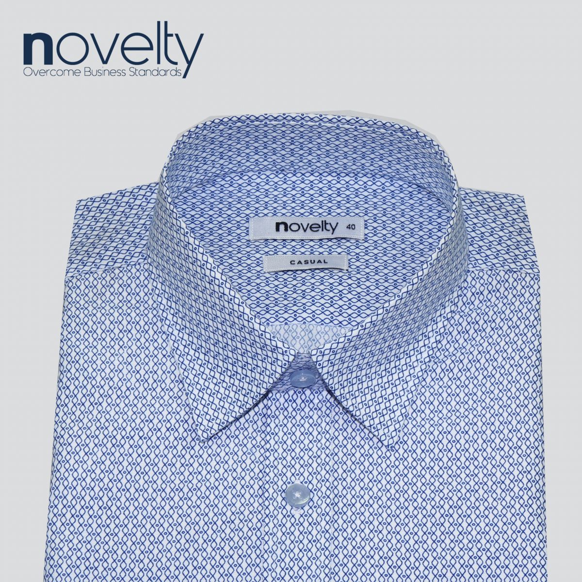 Áo sơ mi nam ngắn tay Novelty hoa văn Casual 220281N