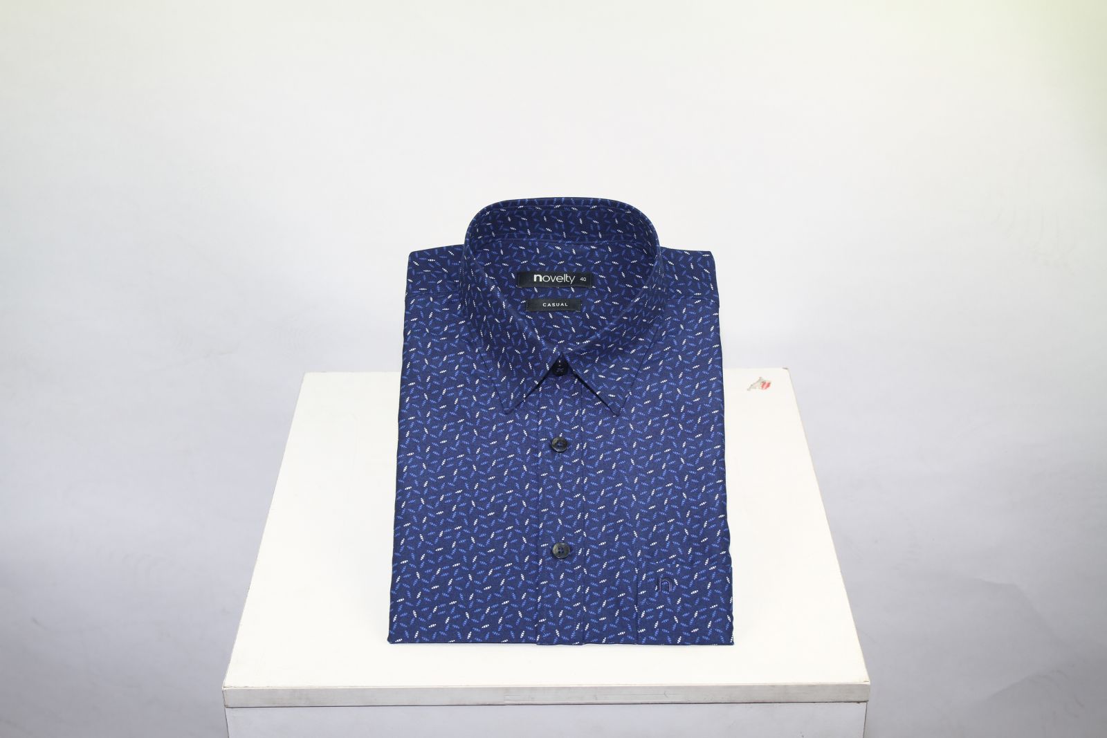 Áo sơ mi nam ngắn tay Novelty hoa văn Casual NSMMHTNSPB220278N