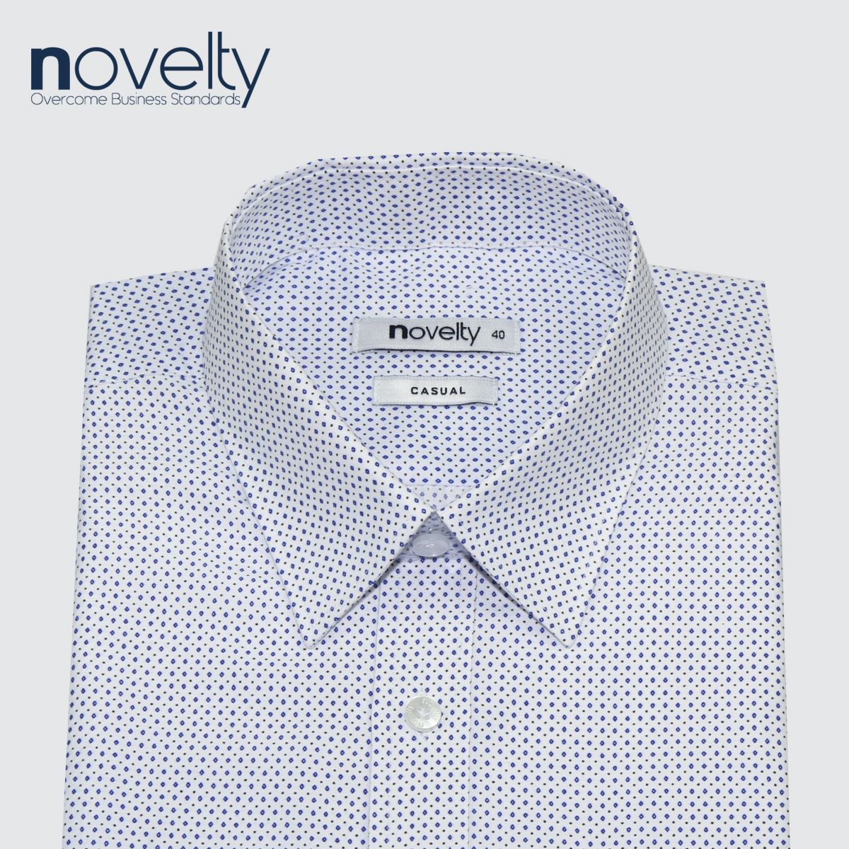 Áo sơ mi nam ngắn tay Novelty Casual hoa văn NSMMHTNSPB220279N