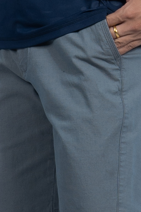 Quần Short linen nam Novelty xám xanh NSKMHTNCSR1901780