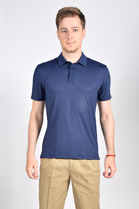 Áo Polo nam Novelty Regular fit màu xanh đen NATMMDNPSR181224N