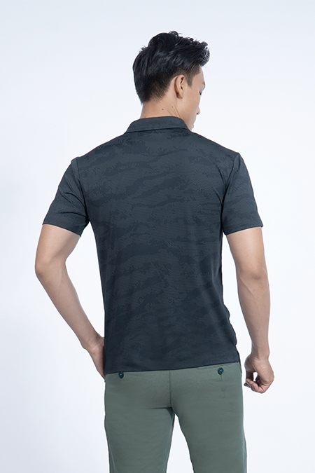 Áo Polo nam Novelty Regular fit in họa tiết NATMHTMPSR190210N