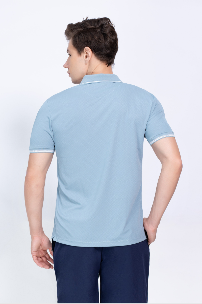 Áo Polo nam Novelty Regular fit Cool Feeling xanh dương NATMINMNER250027N
