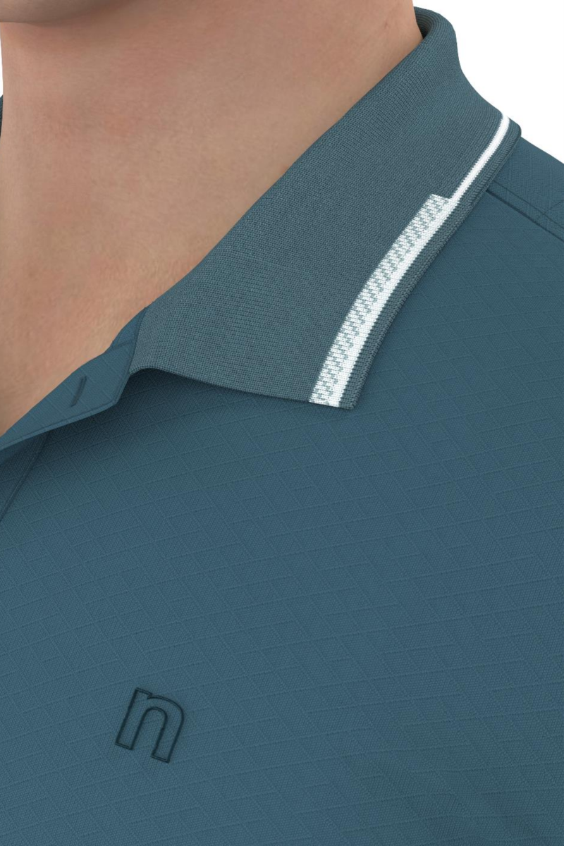 Áo Polo nam Novelty Regular fit Cool Feeling xanh nhớt NATMINMNER250028N