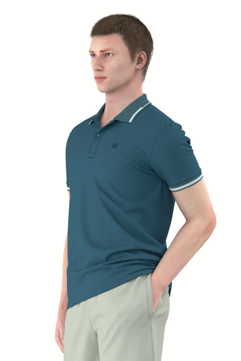 Áo Polo nam Novelty Regular fit Cool Feeling xanh nhớt NATMINMNER250028N