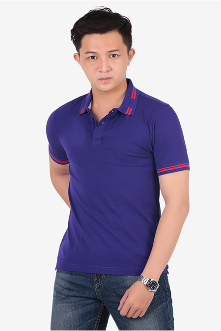 Áo Polo nam Novelty Regular fit màu tím NATMMTNCSR161981N