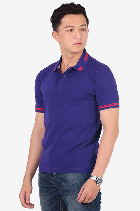 Áo Polo nam Novelty Regular fit màu tím NATMMTNCSR161981N