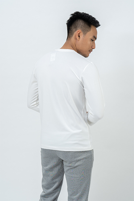 Áo thun nam Novelty dài tay NATMTTMCSR180702D
