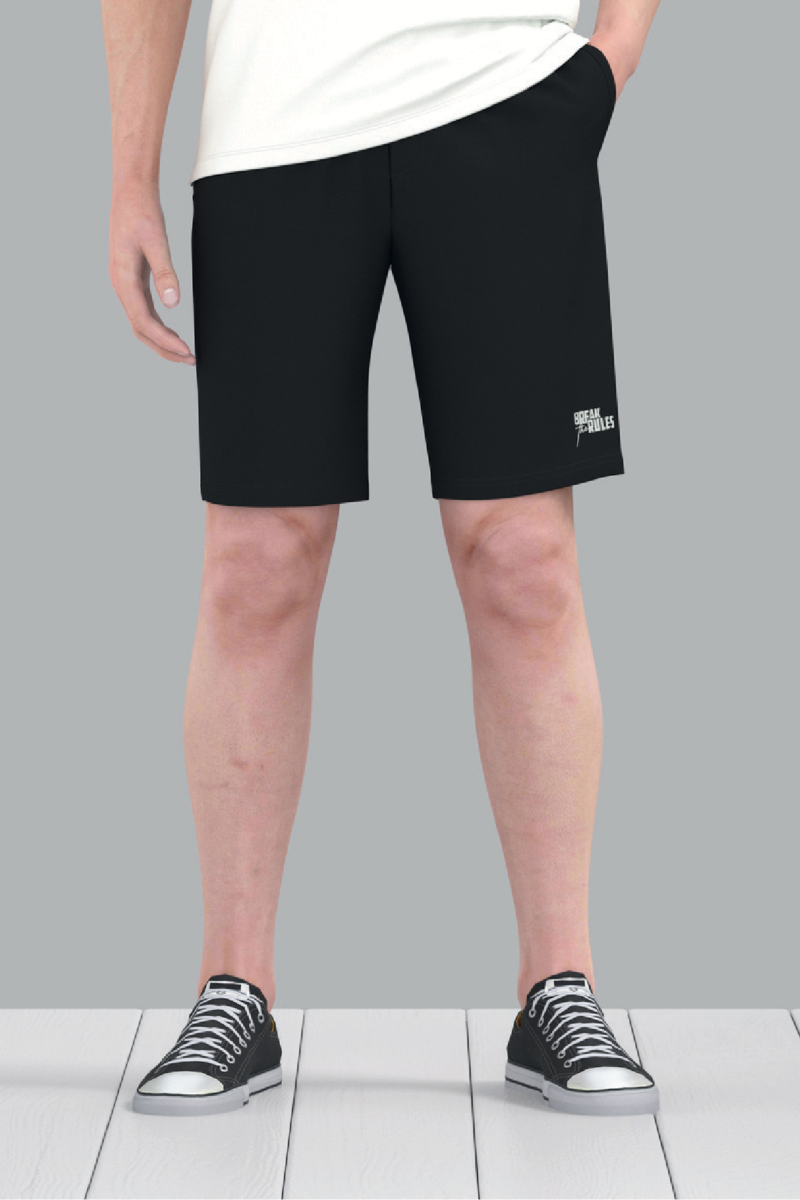 Quần short nỷ nam Novelty Regular fit màu Đen NQNMMDMT3R250053Q