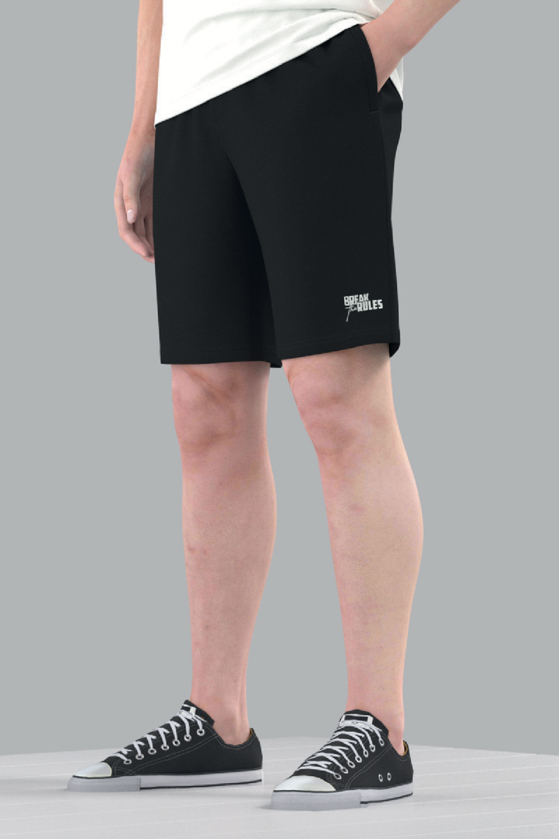 Quần short nỷ nam Novelty Regular fit màu Đen NQNMMDMT3R250053Q