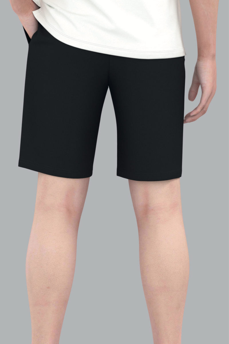 Quần short nỷ nam Novelty Regular fit màu Đen NQNMMDMT3R250053Q