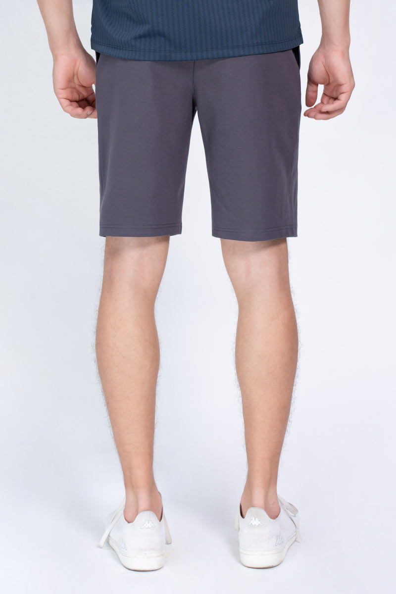 Quần short nỷ nam Novelty Regular fit xám đậm NQNMMDMT3R250055Q