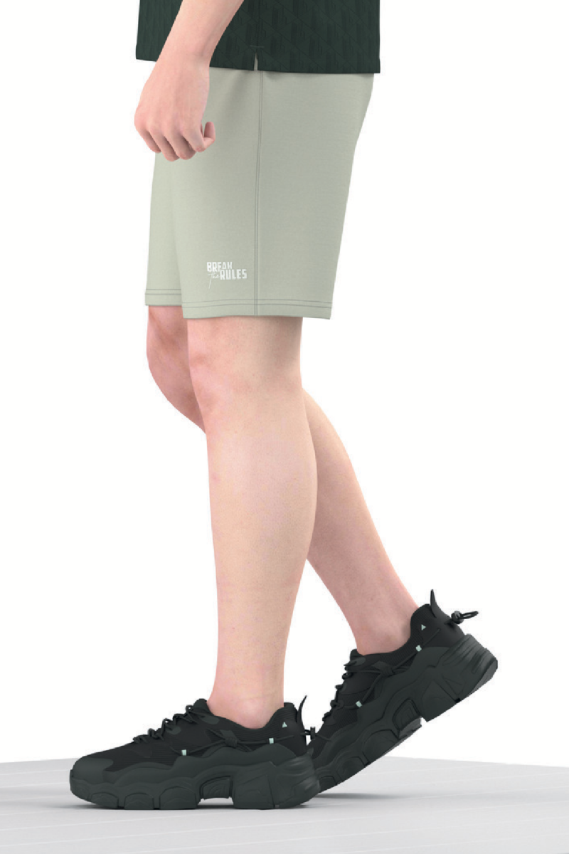 Quần short nỷ nam Novelty Regular fit xám nhạt NQNMMDMT3R250056Q